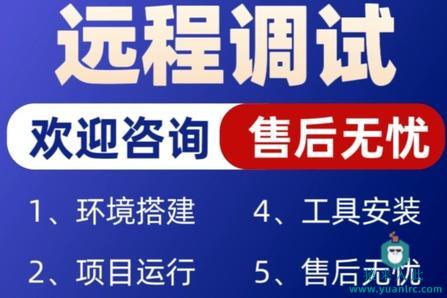 远程协助安装运行项目安装运行环境远程调试代码